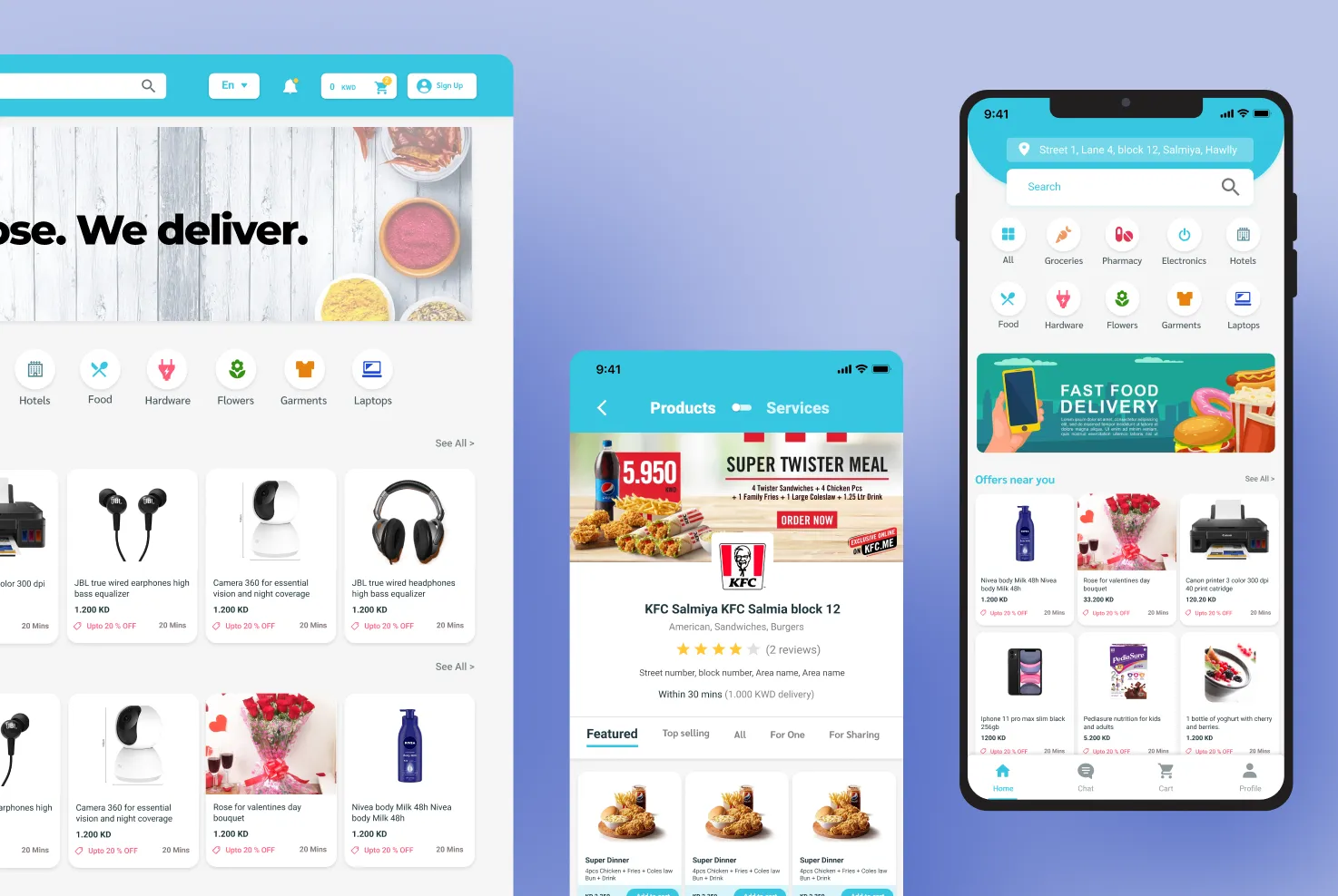 Cocopalms — e-commerce and services platform UX design