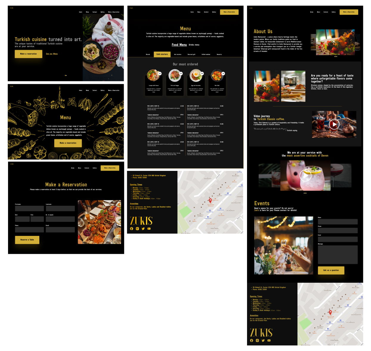 Zukis final UI design